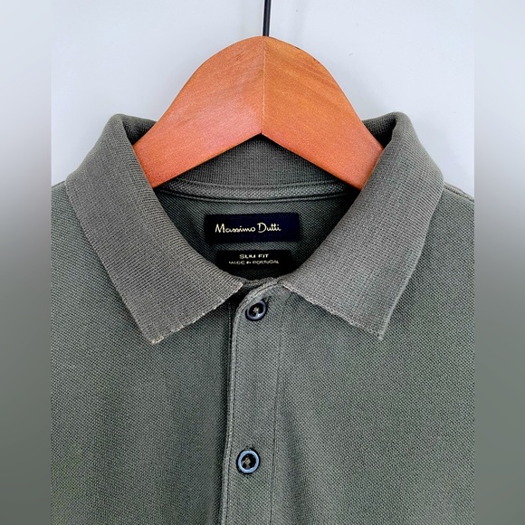 🔥👕 Massimo Dutti Short-Sleeve Polo Shirt - Picture 6 of 7